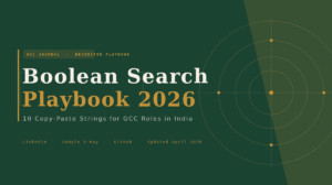 GCC Recruiter Boolean Search Playbook 2026